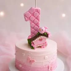 Vela Aniversário em Biscuit Jardim Encantado