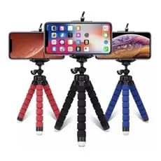 Kit 2 Mini Tripés Flexível Suporte Celular De mesa 360° Graus giratório Comprimento 23cm