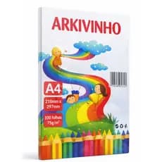 Kit folhar A4  Papel Arquivinho Sulfite A4 210mm x 297mm Branco ,75g/m²Alto Qualidade