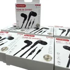 Kit 7 Fones de Ouvido Com fio,Microfone,Alto Qualidade,Cores Aleatório