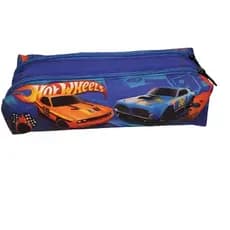 Estojo Escolar Hot Wheels com duas Divisórias