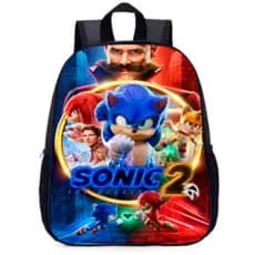 Mochila Sonic Jogos Filme  para viagens, bolsa escolar para meninos e meninas 02