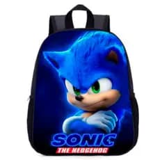 Mochila Sonic adolescentes para viagens, bolsa escolar para meninos e meninas 01