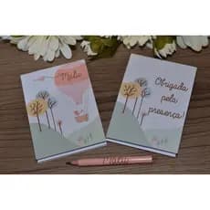 Bloquinho com mini lápis Personalizado (qualquer tema)