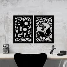Placa Decorativa Profissão Biologia Quadro Bióloga Biólogo