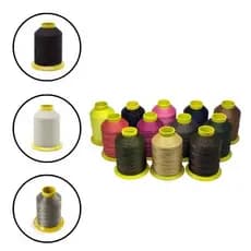 Kit 05 Cones Linha Nylon Costura 80 Gr Artesanato Confecção 100% Poliamida