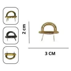 Kit 30 Unidades Porta Alça  Corrente  Chaveiro, Alça Bolsa Suporte Garra Fecho Metal