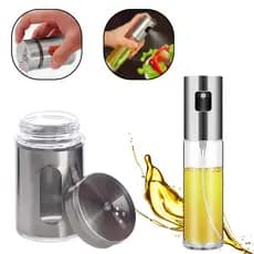 Kit 1 Porta Saleiro Pimenteiro e 1 Porta Azeite Galheteiro 100ml