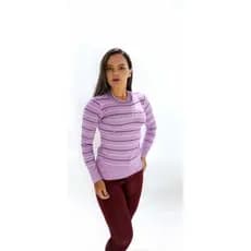 suéter feminino de tricô blusa meia estação