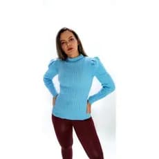 blusa de tricot feminina cacharrel manga princesa bufante
