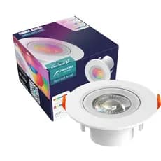 Spot Led Inteligente Wi-Fi Rgb Embutir Direcionável Automação Alexa Bivolt
