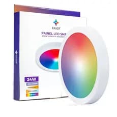 Plafon Inteligente Wi-fi Led Rgb 24w Redondo 30 cm Sobrepor Alexa | Google