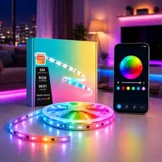 Fita Led Inteligente Wi-fi Automação Rgb Bivolt 5 Metros Alexa Google
