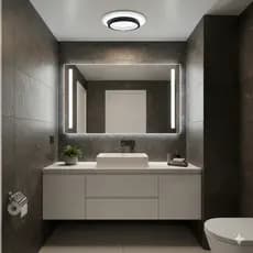 Plafon Luminária de Teto Fit Bivolt Metal Led Moderno Minimalista