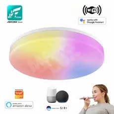 Plafon Inteligente Smart Wifi Led Rgb 22w Redondo Sobrepor Alexa | Google