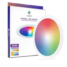 Plafon Inteligente Wi-fi Led Rgb 24w Redondo 30 cm Embutir Alexa | Google