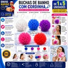 Bucha Esponjas de Banho 1 a 5 Nylon Macia Esfoliante Espuma Corporal