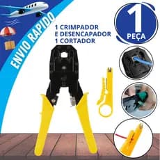 Alicate De Crimpar Decapador Cortador Para Cabos de Rede Internet Profissional RJ11 RJ12 RJ45