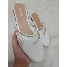 Sapatilha Sapato Mule Bico Fino Feminino Pedraria Strass Luxo - Social, Solado antiderrapante - Várias cores do 34 ao 39