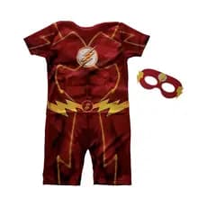Roupa Fantasia Temática Flash Infantil Masculina Heróis Menino