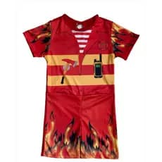 Roupa Infantil Fantasia Aniversário Bombeiro