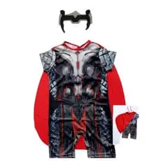 Fantasia Temática Thor Infantil Masculina Heróis Menino