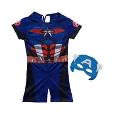 Roupa Infantil Fantasia Aniversário Capitão América