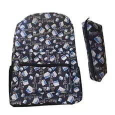 Mochila Geek Unissex - Attack on Titan Anime - Ataque ao Titã + Estojo - 50cm