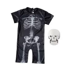 Fantasia Infantil Esqueleto Caveira Halloween