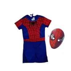 Roupa Infantil Fantasia  Homem Aranha + Mascara Realista