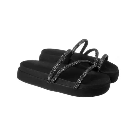PAPETE FEMININA BIRKEN STRASS PRETO LOLLA MARIA