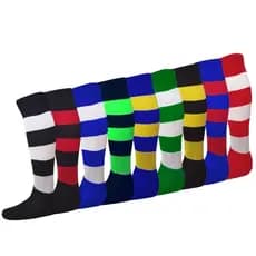 Kit 20 Pares Meião Futebol Listrado Adulto Tamanho 38-43 escolha a cor