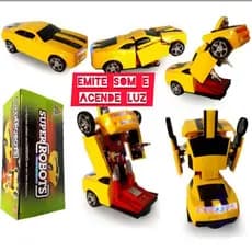 carro camaro transformer robo brinquedo infantil carinho bate-volta