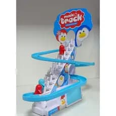 Brinquedo Pista Musical Pinguim Escorregador e escada Promoção