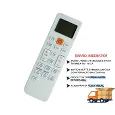 Controle Remoto para Ar Condicionado Samsung Virus Doctor ASV18PSBT ASV24PSBTXAZ ASV24PSBT