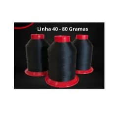 Linha de Costura Nylon Poliamida N 40 cone de 80 gr Artesanato Selaria Promoção