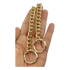 Alça De Corrente Para Bolsa Mosquetão 3.0 Mm Crochê Argola Articulada com 1,20 Mts