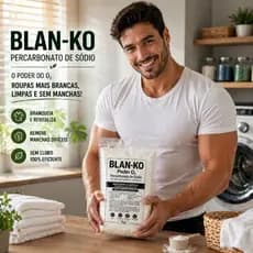 Blan-Ko Multiuso para Limpeza e Lavagem Dia a Dia Branco e Mais Branco 500G/1KG/2KG/5Kg