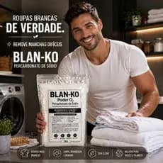Blan-Ko Limpeza Multiuso para o Dia a Dia e Lavagem de Roupas Branco e Mais Branco