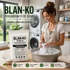 Blan-Ko Branco Percarbonato de Sódio Limpeza Multiuso Tira Manchas Desengordurante Lavagem e Higienização