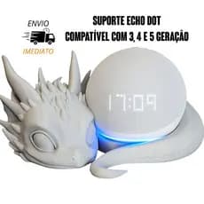 Suporte para cômoda estante bebe dragão Alexa Echo Dot compatível geração 3,4 e 5
