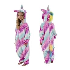 Pijama Kigurumi infantil macacão unicórnio pegasus estrelas
