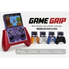 Grip Ergonômico para Controle Vídeo Game R35 R36S Design Anatômico e Leve, Vários Modelos e cores