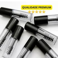 Kit 5/10/20 Mini Frasco Rímel Cílios 3ml Home Care Tubete Escovinha Sobrancelha Brow lamination Extensão