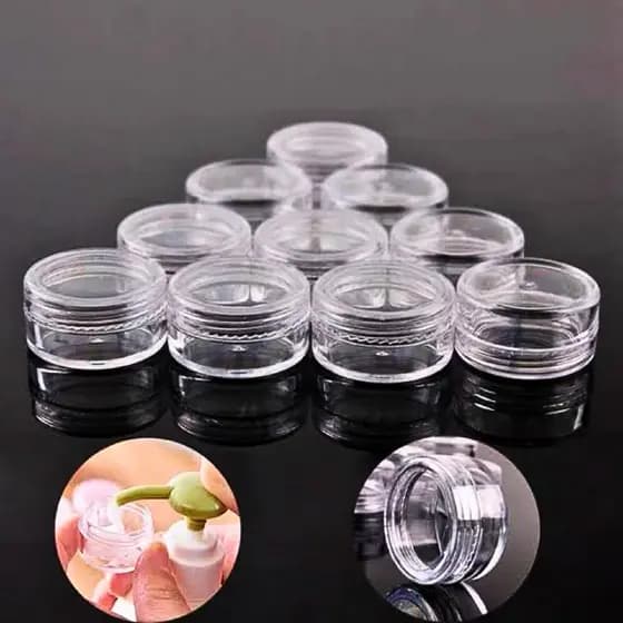 Kit 20 Pote Potinhos de Acrílico 3g Lembrancinha Amostra pote de creme Glitter Mimo cliente