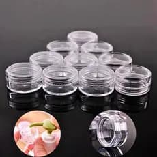 Kit 20 Pote Potinhos de Acrílico 3g Lembrancinha Amostra pote de creme Glitter Mimo cliente