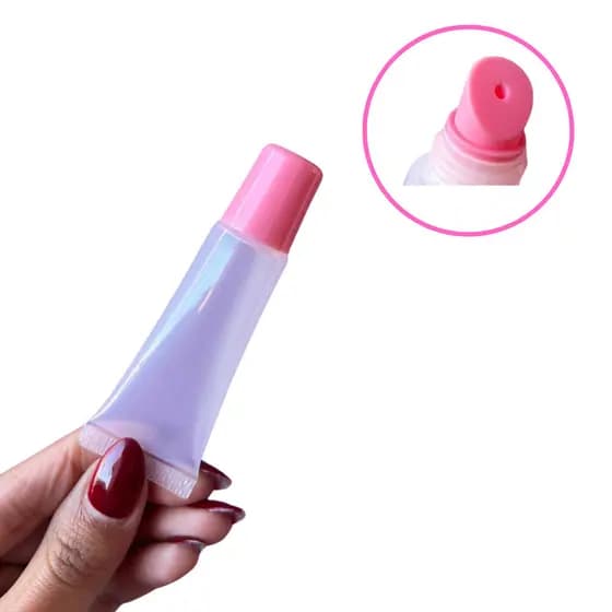 Frasco de Batom Gloss Bisnaga Lip Gloss Balm ideal para lembrancinhas 5ml