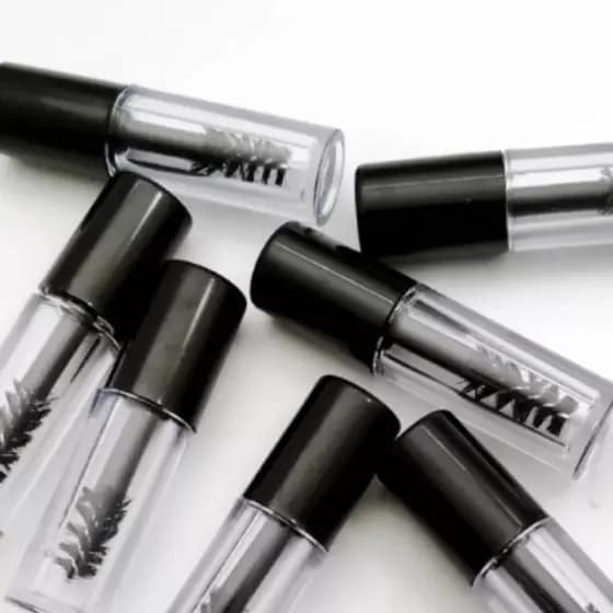 Mini Frasco Rímel Preto Cílios Home Care Tubete Escovinhas de Sobrancelhas Brow lamination Extensão