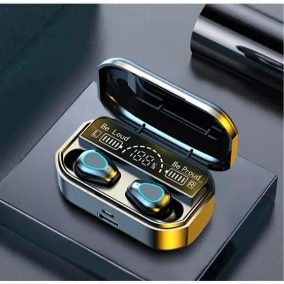m10 fones de ouvido sem fio bluetooth-compatível fone de ouvido à prova dtwágua tws música esportes in-ear fone