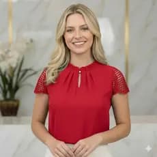 Blusa Feminina Moda Evangélica Elegante Estilosa Social Manga Curta